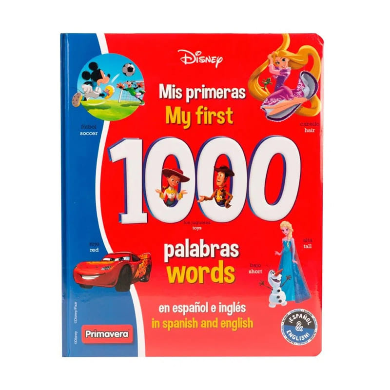 Diccionario Mis Primeras 1000 Palabras En Español E Ingles Disney Juguetería Estimularte