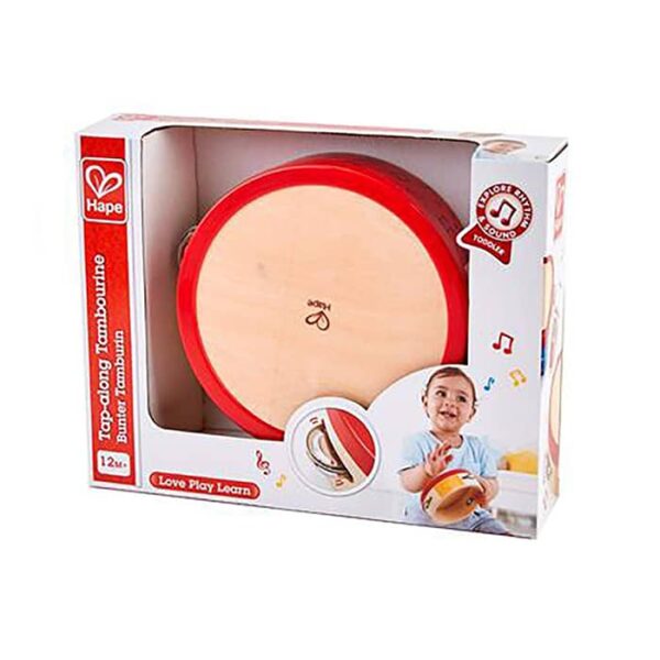 INSTRUMENTOS MUSICALES TAP-ALONG TAMBOURINE PANDERETA TOQUE TACTIL Hape E0607