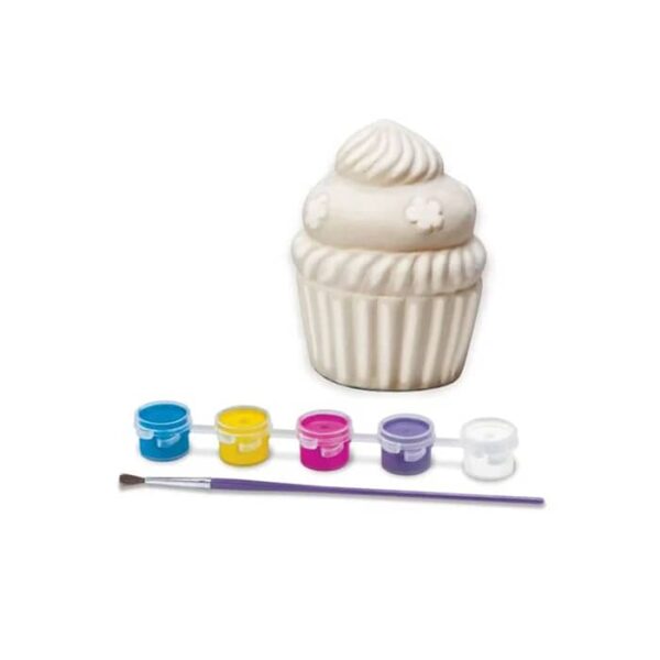 PAINT YOUR OWN MINI CUP CAKE BANK PINTA TU PROPIO MINI ALCANCIA DE CUP CAKE 4M ARTE Y MANUALIDADES