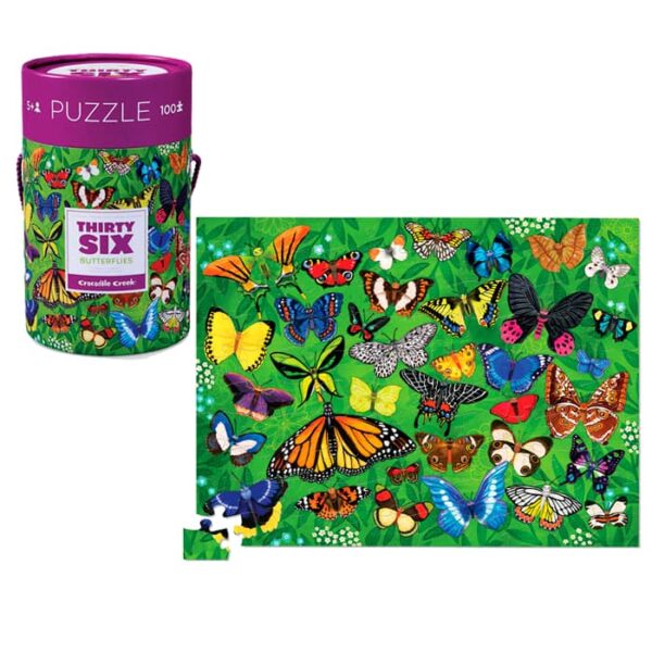 ROMPECABEZAS 100 PC BUTTERFLIES 100 PIEZAS MARIPOSAS Crocodile Creek 4054-4