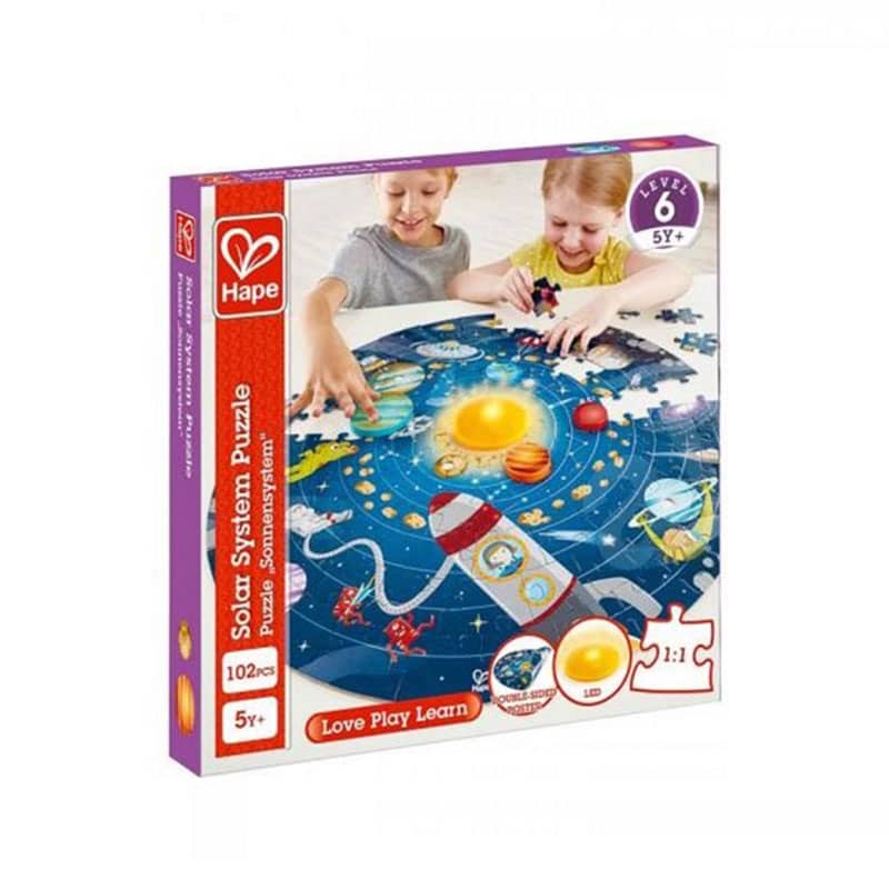  DIGOBAY Rompecabezas de juguetes para niños de 4 a 8 años,  rompecabezas de suelo de madera con sistema solar de 3 años + grandes  planetas espaciales redondos, rompecabezas de astronauta, cumpleaños