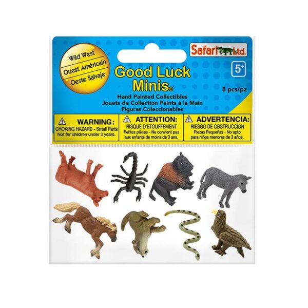 Safari ANIMALES SALVAJE OESTE Minis Paquete divertido