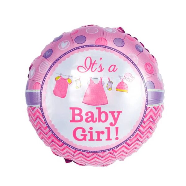 GLOBO CIRCULAR BABY SHOWER GIRL