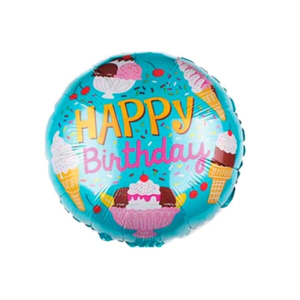 GLOBO CIRCULAR HAPPY BIRTHDAY POSTRES