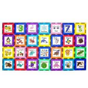 SET MAGNETICO STEAM 28 CLICK-IN (56 GRAPHICS) + 28 FRAME 28 CLICK-IN (56 GRÁFICOS) + 28 CUADRO Picasso Tiles PT56