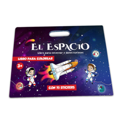 El Espacio Libro Para Colorear Y Datos Curiosos Stickers Jugueter A Estimularte Juguetes